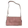 Jane & Berry Women's Woven Faux Leather Shoulder Bag, Blush EasyOptionXY LLC