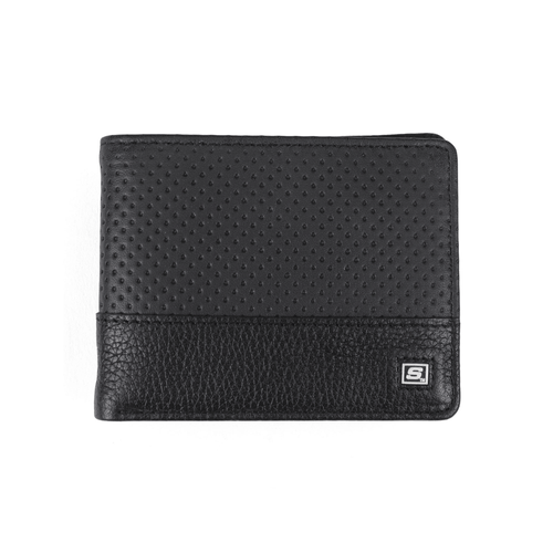 Men's Skechers Two Tone Perforated Slimfold Wallet EasyOptionXY LLC