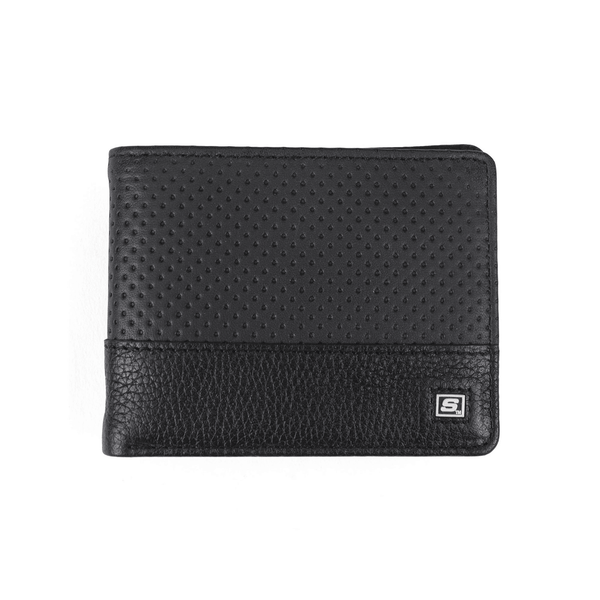 Men's Skechers Two Tone Perforated Slimfold Wallet EasyOptionXY LLC