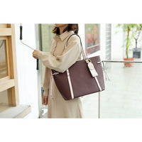 MKF Collection by Mia K. MKF-X670COG Koeia Tote Bag with Wallet Set, (Color Cognac) EasyOptionXY LLC