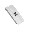 Men's Stainless Steel Check Money Clip EasyOptionXY LLC