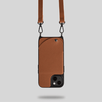 Noemie Napa Crossbody Strap and Wallet Phone Case for iPhone 13, Tan/Black EasyOptionXY LLC