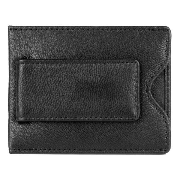 J. Buxton Men's Emblem Front Pocket Magnetic Money Clip Leather, Black EasyOptionXY LLC