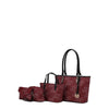 MKF Collection Alexy M Signature Tote Set by Mia K., 4-Piece, (Color Burgundy) EasyOptionXY LLC