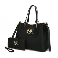 MKF Collection Kane Satchel with Wallet by Mia K (Color Black) EasyOptionXY LLC