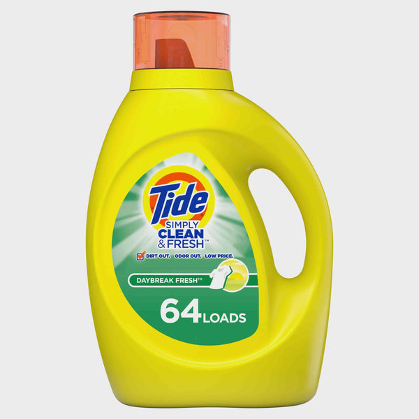 Tide Simply HE Compatible Liquid Laundry Detergent; Daybreak Fresh 92 oz 64 Loads EasyOptionXY LLC