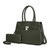 MKF Collection Bruna Satchel Handbag with a Matching Wallet by Mia K -2 pieces set (Color Black) EasyOptionXY LLC