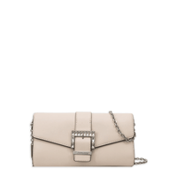 Michael Kors Women's Penelope Medium Leather Clutch - Cream EasyOptionXY LLC