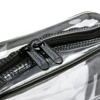 K-Cliffs Heavy Duty 8" Clear High Quality Transparent Pvc Shoulder Bag Nfl Aaf Stadium Approved Small Handbag with Adjustable Strap Black Trim Unisex EasyOptionXY LLC