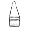 K-Cliffs Heavy Duty 8" Clear High Quality Transparent Pvc Shoulder Bag Nfl Aaf Stadium Approved Small Handbag with Adjustable Strap Black Trim Unisex EasyOptionXY LLC
