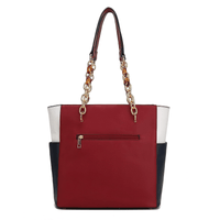 MKF Collection Rochelle Vegan Leather Women's Tote & Wristlet Set by Mia K. 2 Pieces-B. (Color Blue Denim) EasyOptionXY LLC