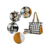 MKF Collection Yale Checkered Tote Handbag with Wallet by Mia K.(Color Black) EasyOptionXY LLC