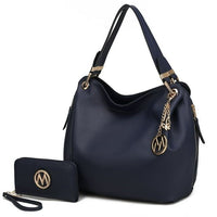 MKF Collection Fabienne Hobo Handbag with Wallet by Mia K. (Color Navy) EasyOptionXY LLC