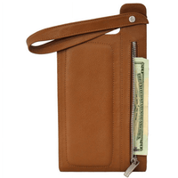 Skinny Leather Organizer Wristlet EasyOptionXY LLC