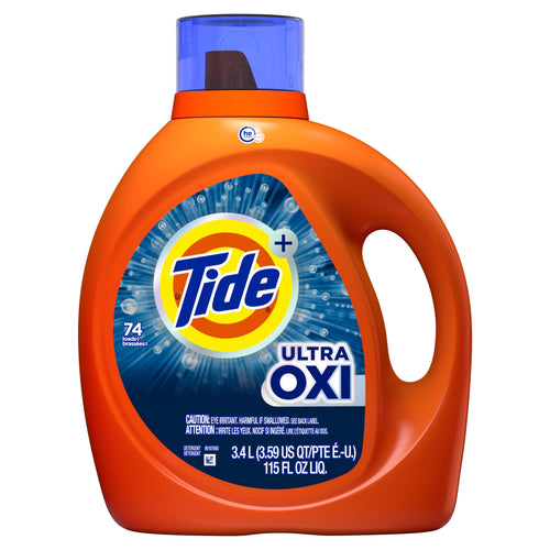 Tide Ultra Oxi HE Compatible Liquid Laundry Detergent; 74 loads 115 fl oz; EasyOptionXY LLC