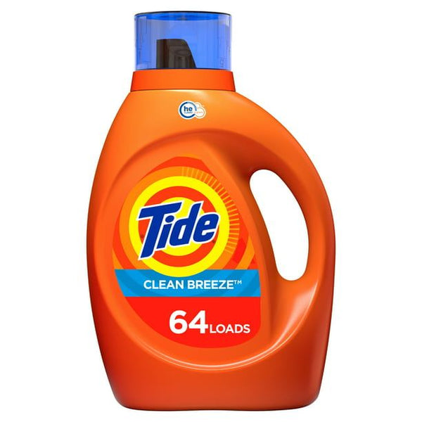 Tide Clean Breeze HE Liquid Laundry Detergent; 92 fl oz 64 Loads EasyOptionXY LLC