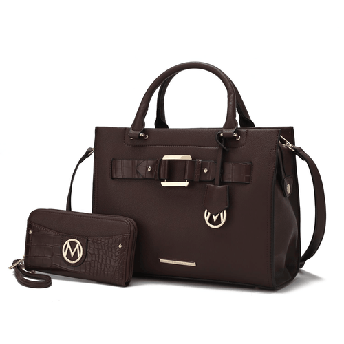 MKF Collection Virginia Vegan Leather Women's Tote Bag by Mia K with Wallet -2 pieces EasyOptionXY LLC
