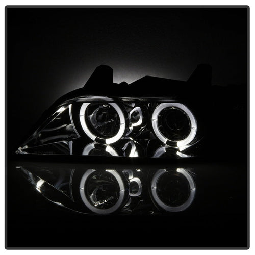 Spyder BMW Z3 96-02 Projector Headlights LED Halo Smoke High H1 Low H1 PRO-YD-BMWZ396-HL-SM OffRoadUSA.com