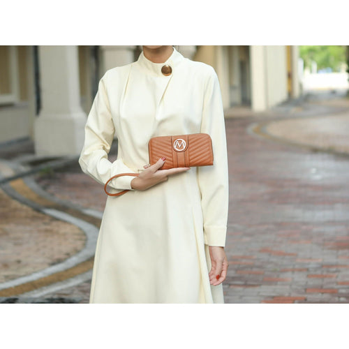 MKF Collection Chiari Tote Handbag with Wallet by Mia K. 2 pieces. (Color Charcoal) EasyOptionXY LLC