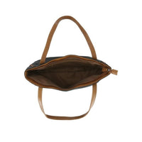 Koltov Vegan Leather Emily East West Tote with Willow Wallet, Black EasyOptionXY LLC