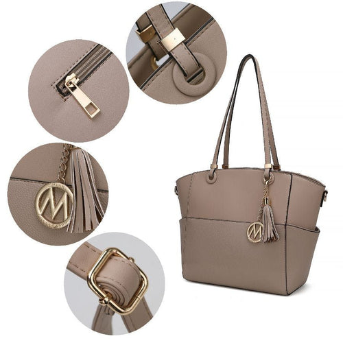 MKF Collection Prisha Vegan Leather Womens Tote Bag with Wallet by Mia K- 2 EasyOptionXY LLC
