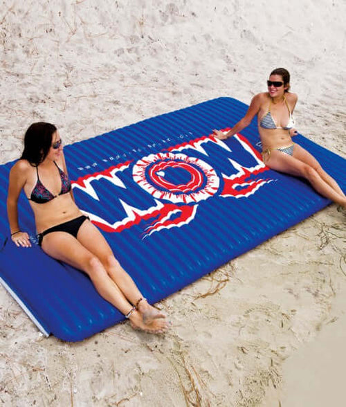 WOW Sports Floating Pool and Lake Water Walkway and Lounge - Red (12-2040) Jupiter Gear