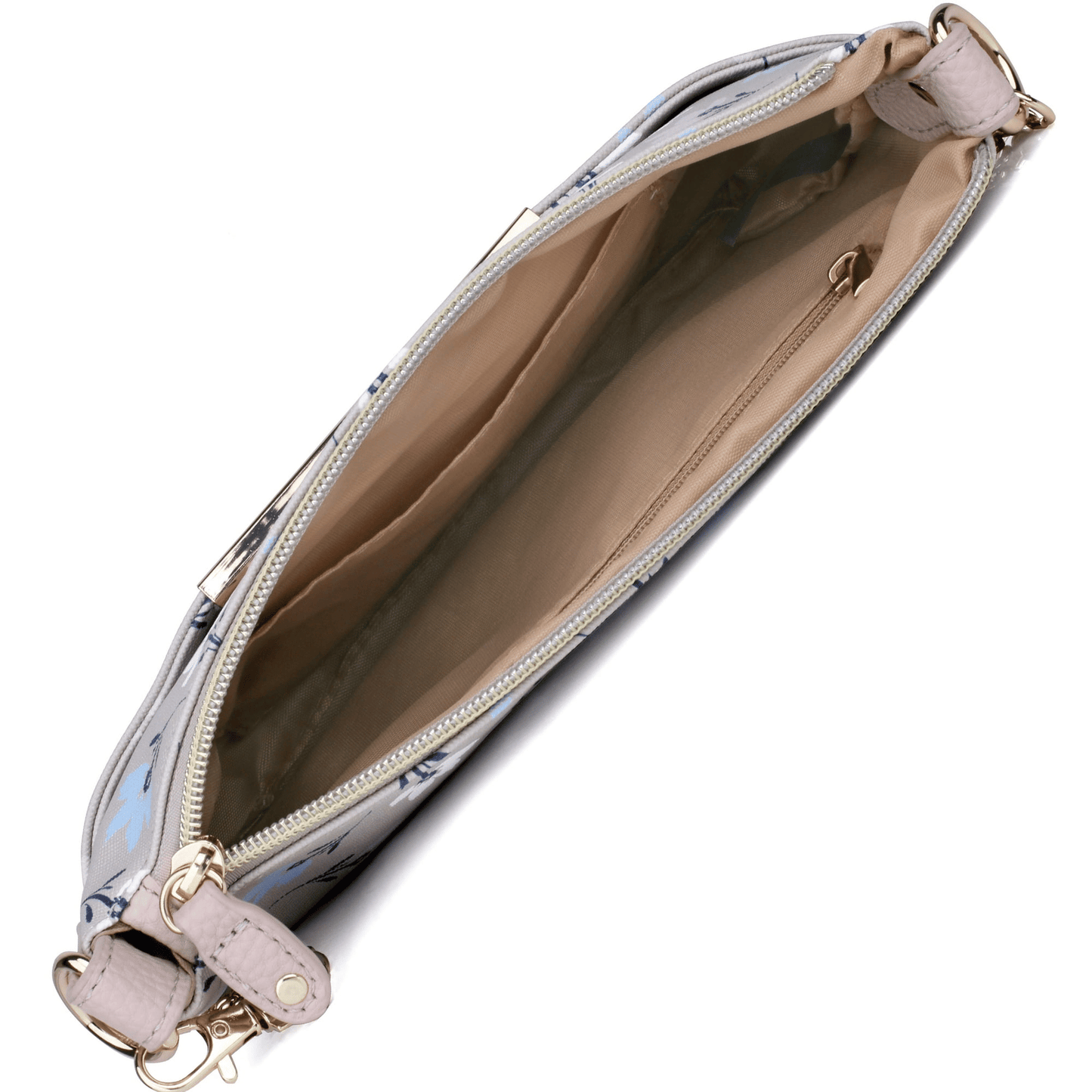 Julia Buxton Women's Trudy Everywhere Convt Pouch Vegan Leather, White Pepper EasyOptionXY LLC