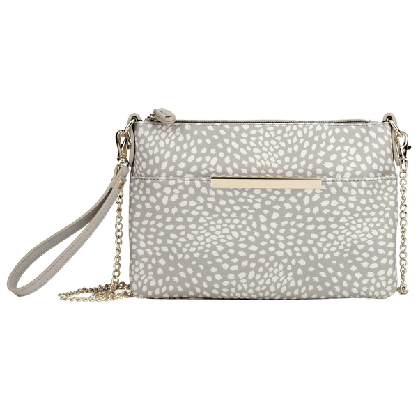 Julia Buxton Women's Serengeti Everywhere Convt Pouch Vegan Leather, White Pepper EasyOptionXY LLC