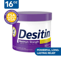 Desitin Maximum Strength Baby Diaper Rash Cream with Zinc Oxide, 16 oz EasyOptionXY LLC