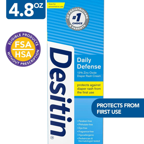 Desitin Daily Defense Baby Diaper Rash Cream with Zinc Oxide, 4.8 oz EasyOptionXY LLC