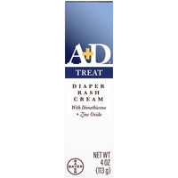 A+D Treat Diaper Rash Cream, Baby Skin Care with Zinc Oxide, 4 Oz Tube EasyOptionXY LLC
