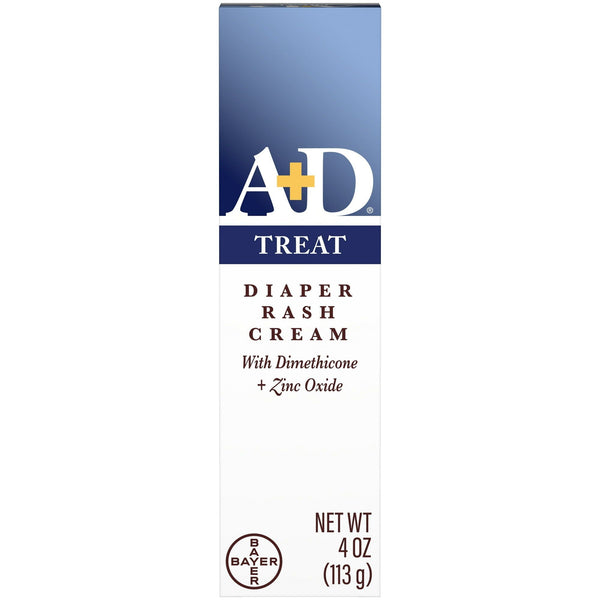 A+D Treat Diaper Rash Cream, Baby Skin Care with Zinc Oxide, 4 Oz Tube EasyOptionXY LLC