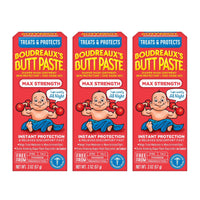 Boudreaux's Butt Paste Max Strength, Baby Diaper Rash Cream, Ointment, 2 oz Tube, 3 Pack EasyOptionXY LLC