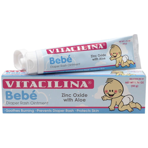 Vitacilina Bebe, Diaper Rash Ointment, Baby Skin Protection, 1.76 oz Tube EasyOptionXY LLC