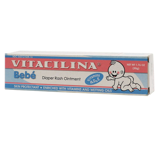 Vitacilina Bebe Diaper Rash Treatment Ointment, 1.76 oz, Tube EasyOptionXY LLC
