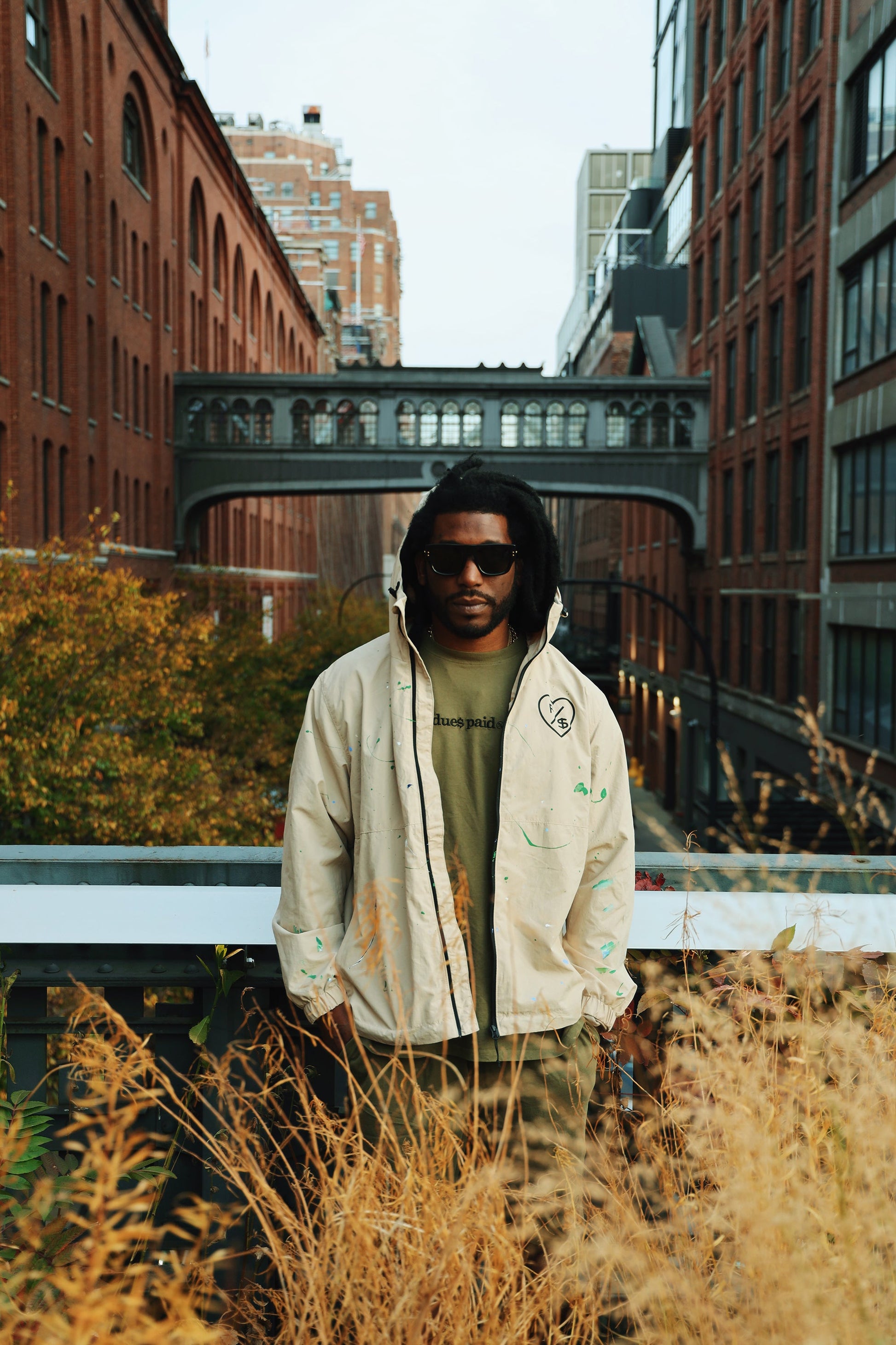 Fly Supply Co Fly Supply Co Dues Paid (Military Green - Oversize Shirt)
