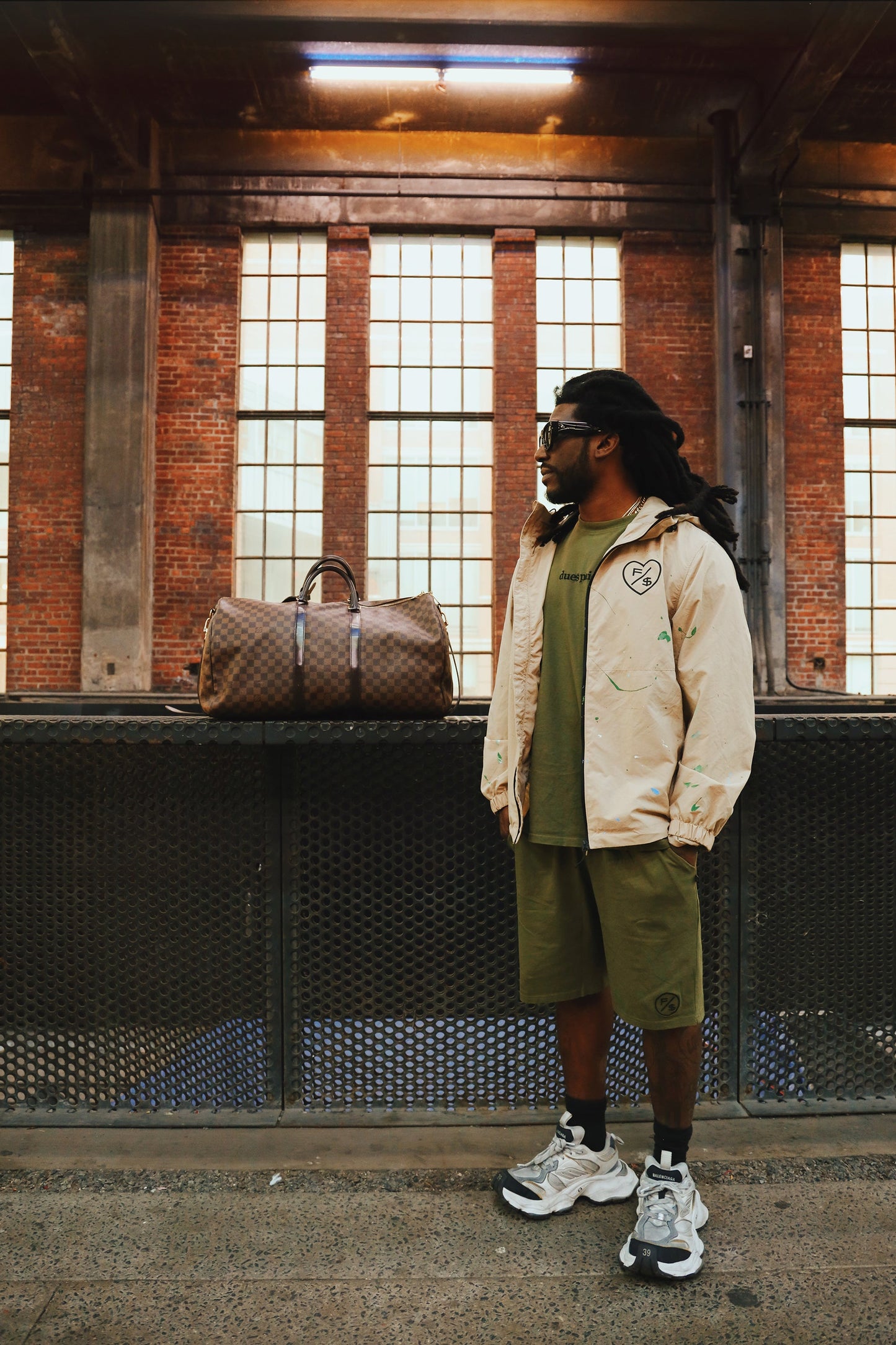 Fly Supply Co Fly Supply Co Dues Paid (Military Green - Oversize Shirt)