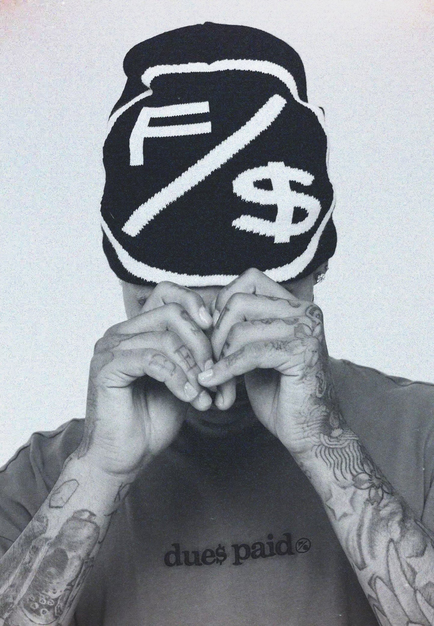 Fly Supply Co Fly Supply Co FS Family Over Money Y2K Knit Beanie (Black)