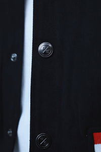 Manifest Varsity Jacket (Black) Fly Supply Co