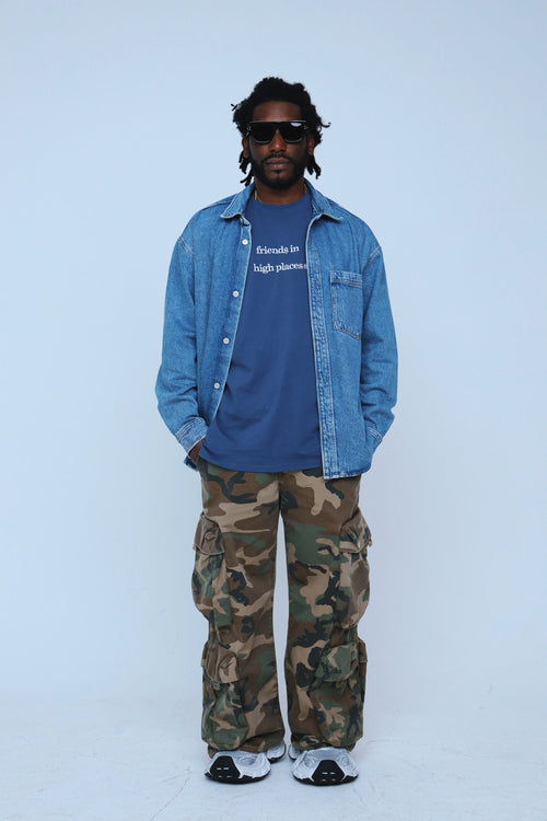 Fly Supply Co Fly Supply Co Friends In High Places (Navy - Oversize Shirt)