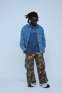 Fly Supply Co Fly Supply Co Friends In High Places (Navy - Oversize Shirt)