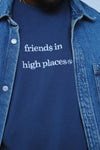 Fly Supply Co Fly Supply Co Friends In High Places (Navy - Oversize Shirt)