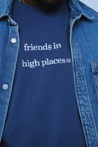 Fly Supply Co Fly Supply Co Friends In High Places (Navy - Oversize Shirt)