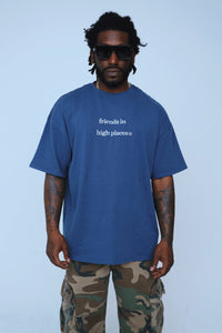Fly Supply Co Fly Supply Co Friends In High Places (Navy - Oversize Shirt)