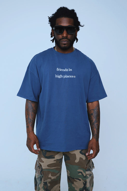 Fly Supply Co Fly Supply Co Friends In High Places (Navy - Oversize Shirt)
