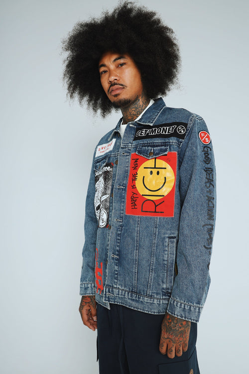 New Rich Denim Jacket (Denim) Fly Supply Co