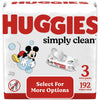 Huggies Simply Clean Unscented Baby Wipes, 3 Pack, 192 Total Ct (Select for More Options) EasyOptionXY LLC