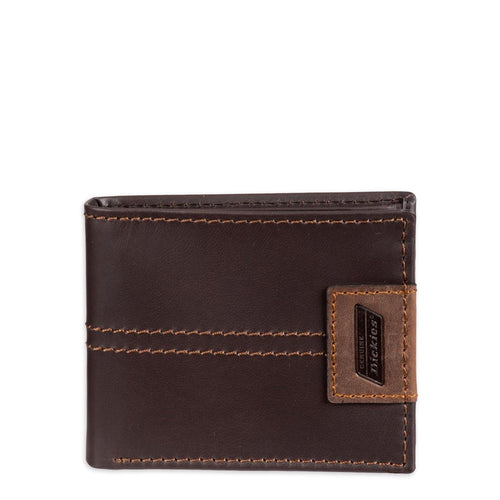 Genuine Dickies Men's Leather Extra Capacity Slimfold Wallet EasyOptionXY LLC