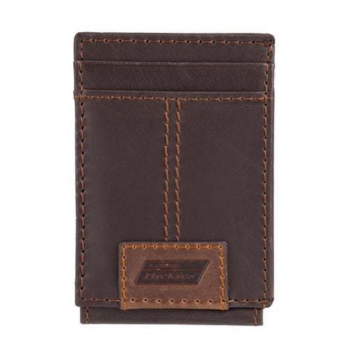 Genuine Dickies Men's RFID Leather Magnetic Front Pocket Wallet EasyOptionXY LLC