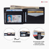 Alpine Swiss Mens Leather RFID Bifold Wallet 2 ID Windows Divided Bill Section EasyOptionXY LLC